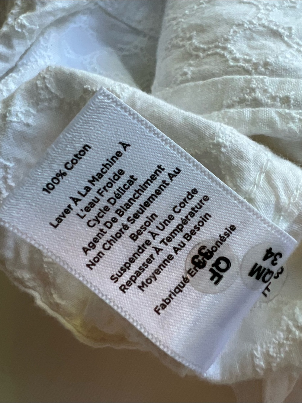 Talbots White Textured Button-Front Jean Jacket - Picture 8 of 8